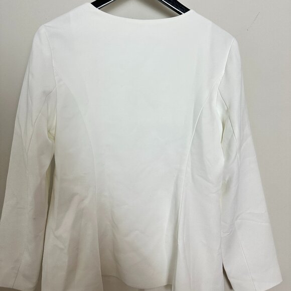 AMANDA UPRICHARD Long Sleeve Kya Romper in Ivory in Ivory Size Large - Picture 8 of 10